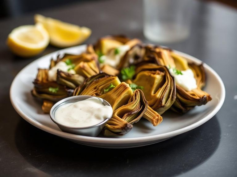 Grilled Artichokes with Lemon Aioli