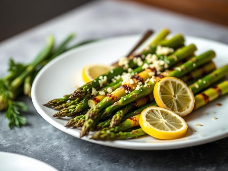 Grilled Asparagus with Lemon and Parmesan