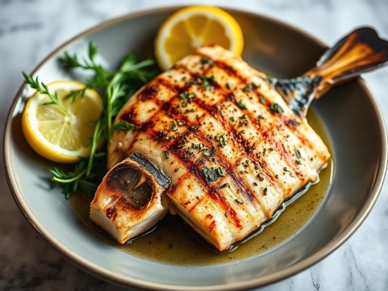 Grilled Bluefish with Lemon-Herb Marinade