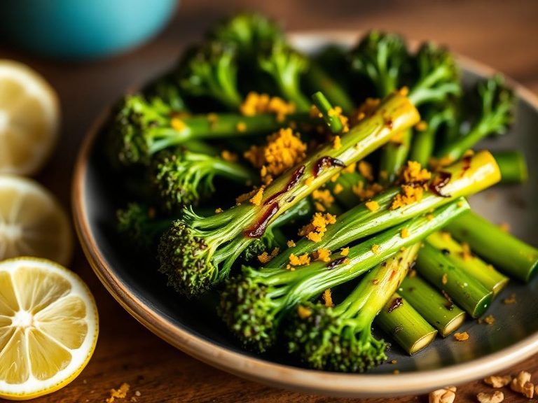Grilled Broccoli Raab with Lemon Zest