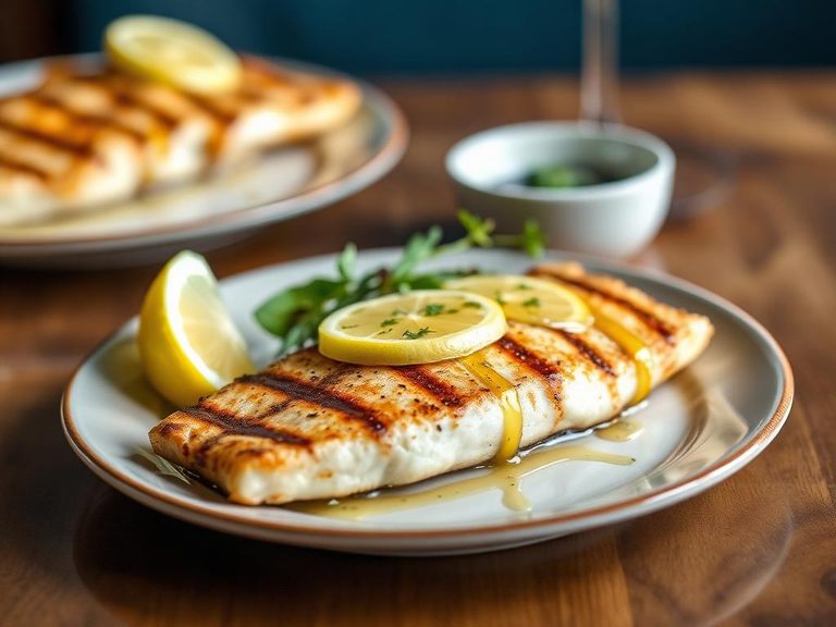 Grilled Catfish with Lemon Butter