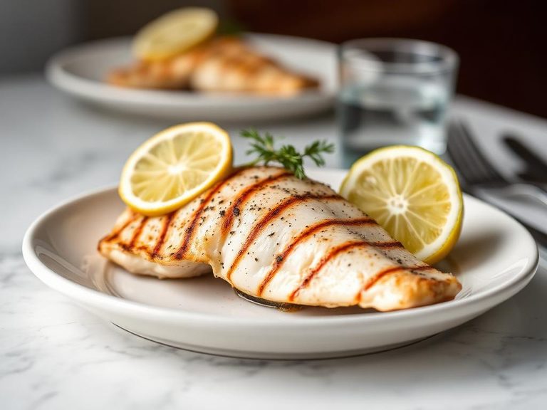 Grilled Catfish with Lemon