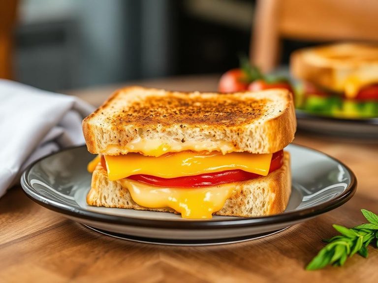 Grilled Cheese and Tomato Sandwich