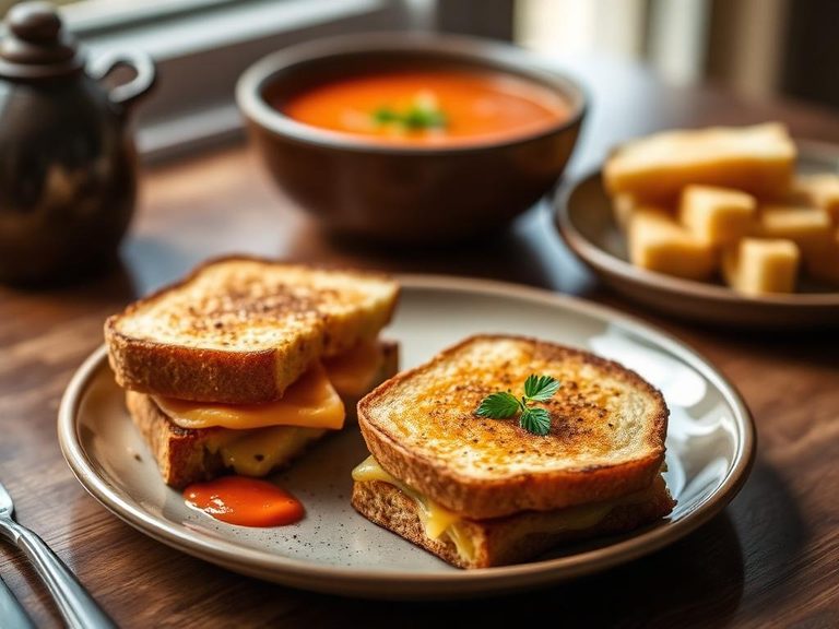 Grilled Cheese and Tomato Soup