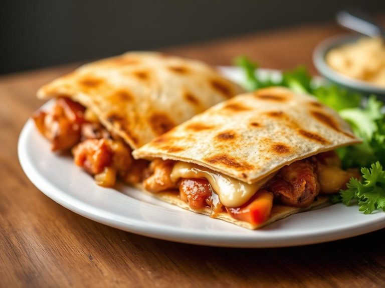 Grilled Chicken and Cheese Quesadilla