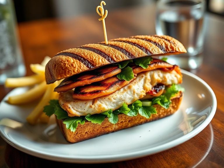 Grilled Chicken Club Sandwich