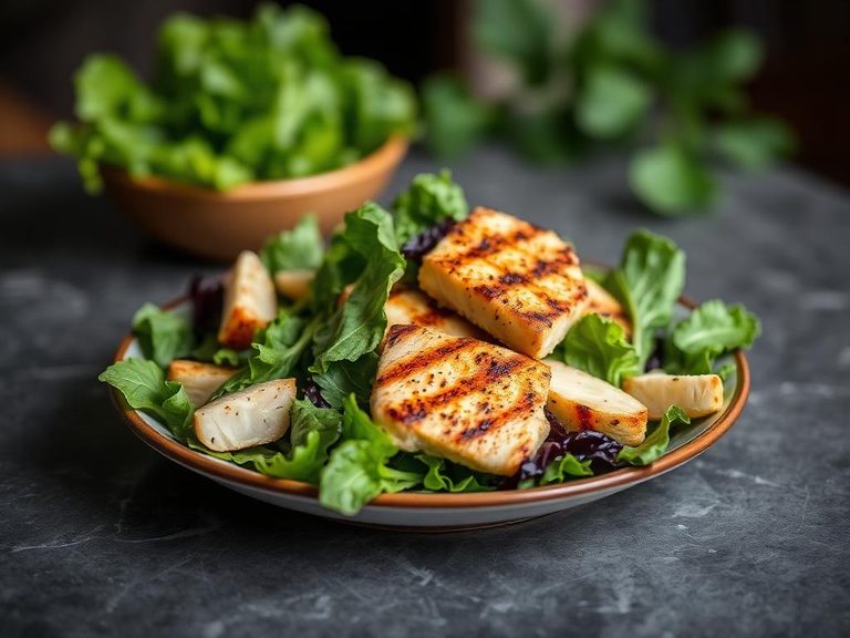 Grilled Chicken Salad with Mixed Greens