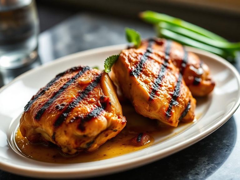 Grilled Chicken Thighs (often prepared similarly)