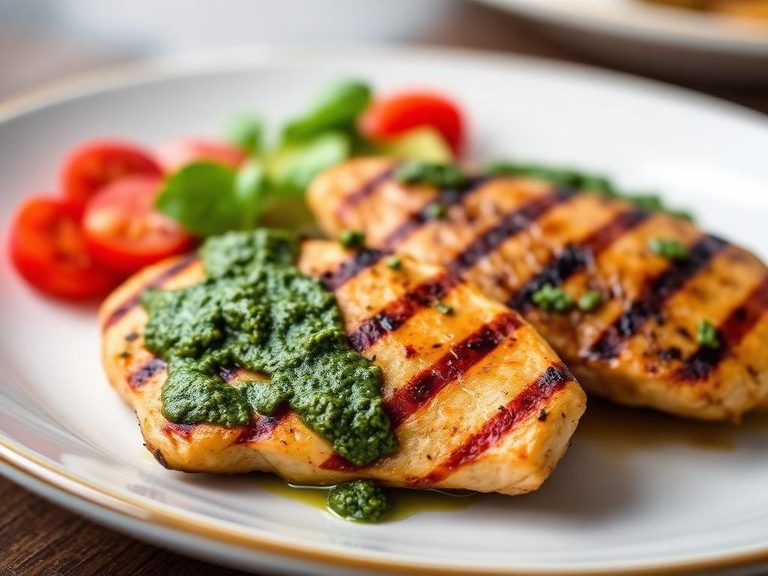 Grilled Chicken with Pesto