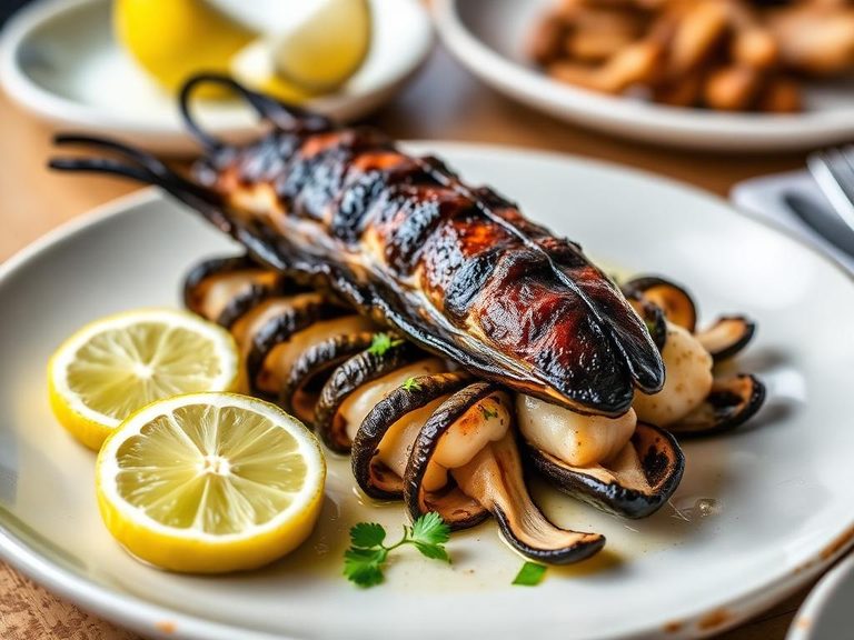Grilled Cuttlefish with Lemon