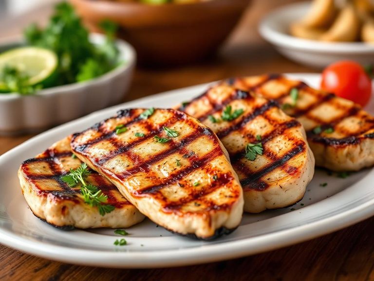 Grilled Drum Steaks with Herbs