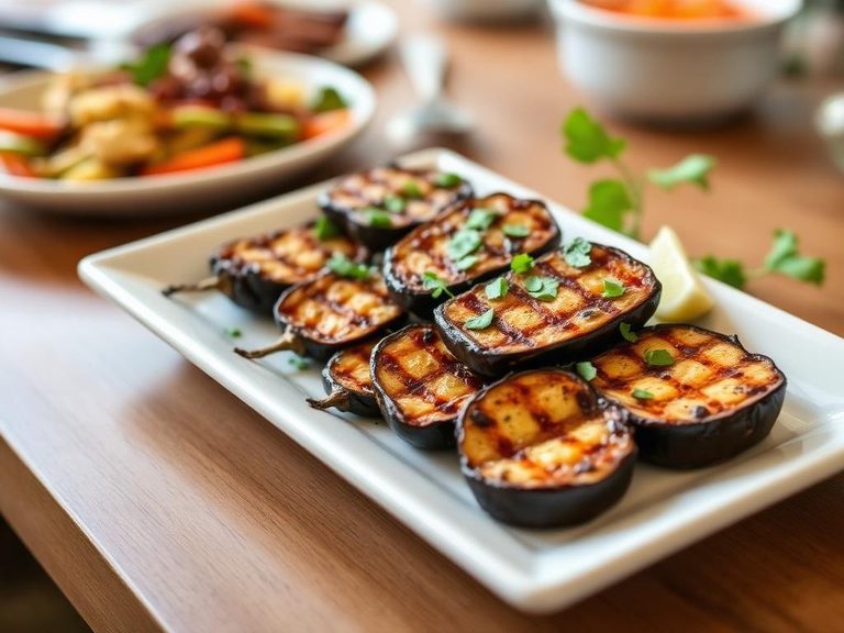 Grilled Eggplant (global side dish)