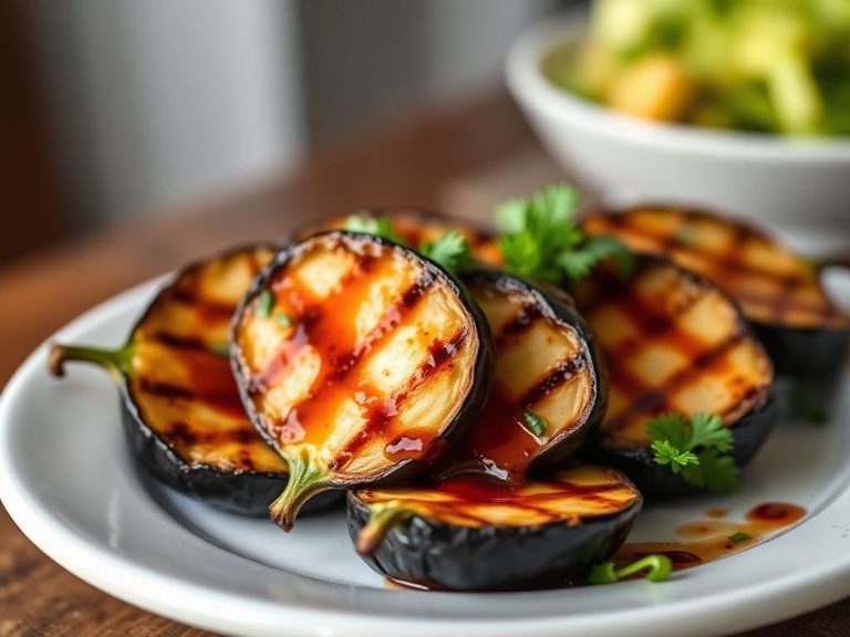 Grilled Eggplant with Miso Glaze