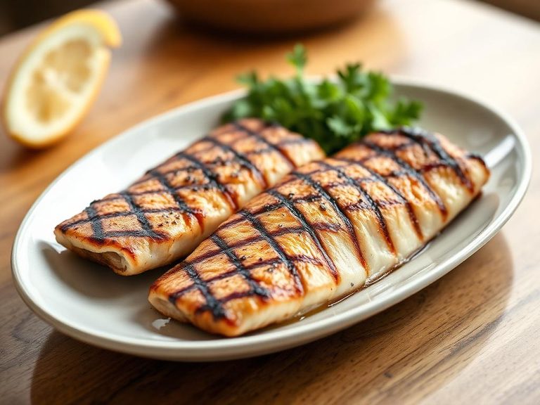 Grilled fish fillets