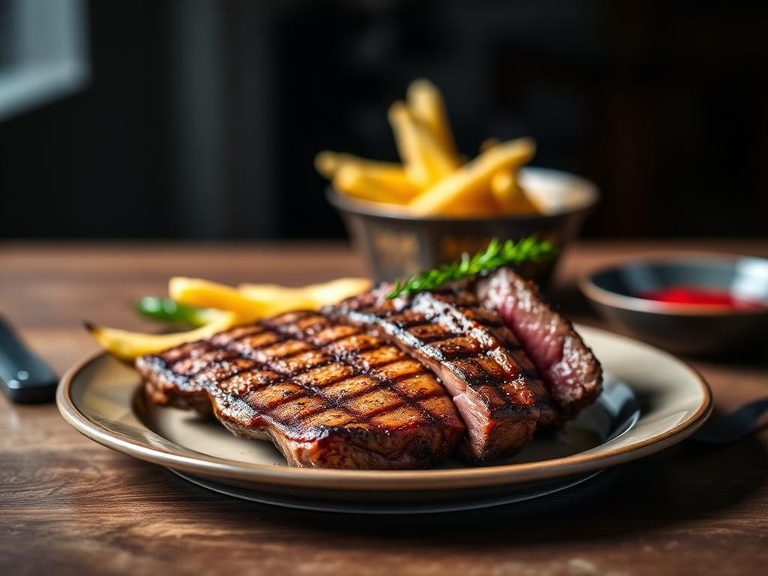 Grilled Flank or Top Blade Steak