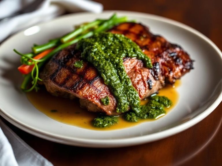 Grilled Flank Steak with Chimichurri