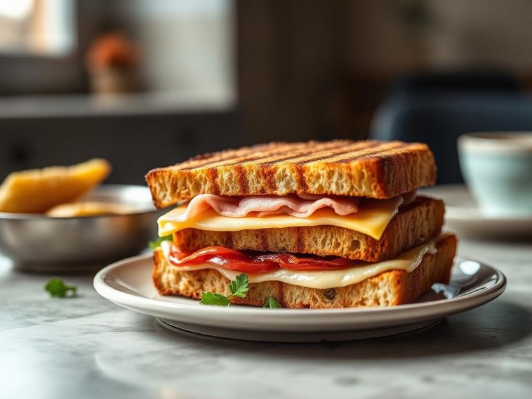 Grilled Ham and Cheese Sandwich