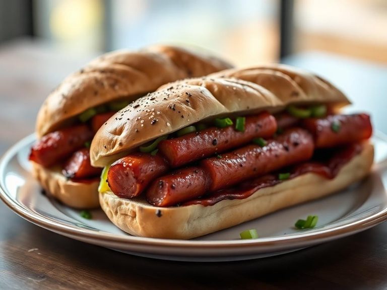 Grilled Kielbasa Sandwiches