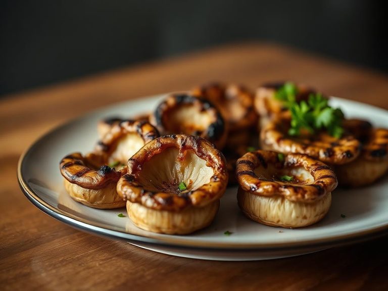 Grilled King Oyster Mushroom 'Scallops'