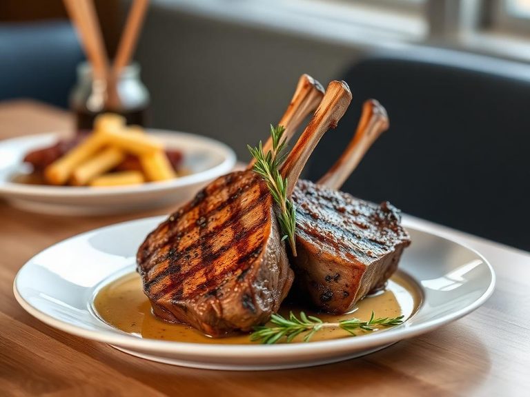 Grilled Lamb Chops with Rosemary