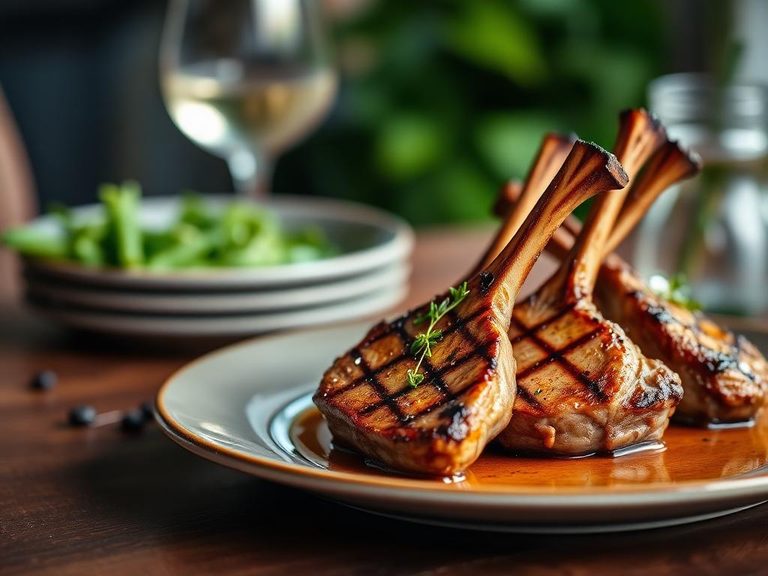Grilled lamb chops