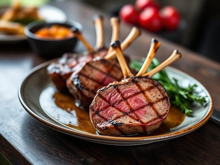 Grilled Lamb Loin Steaks