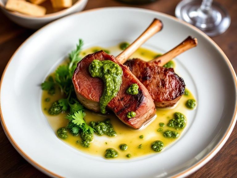 Grilled Lamb Loin with Chimichurri