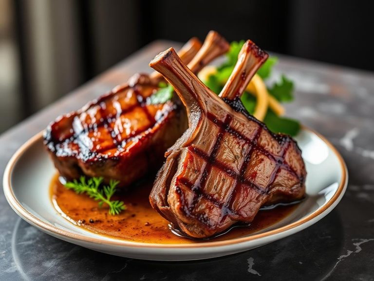Grilled Lamb Rib Chops