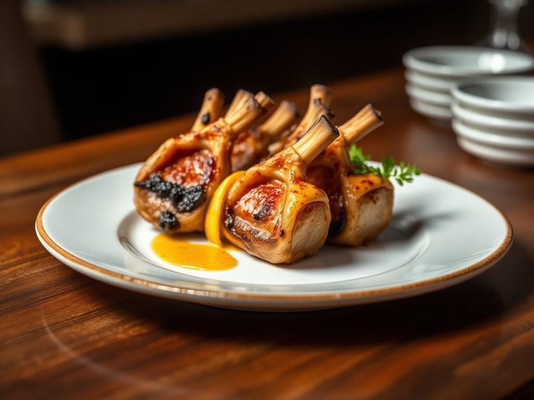 Grilled Lamb Riblets