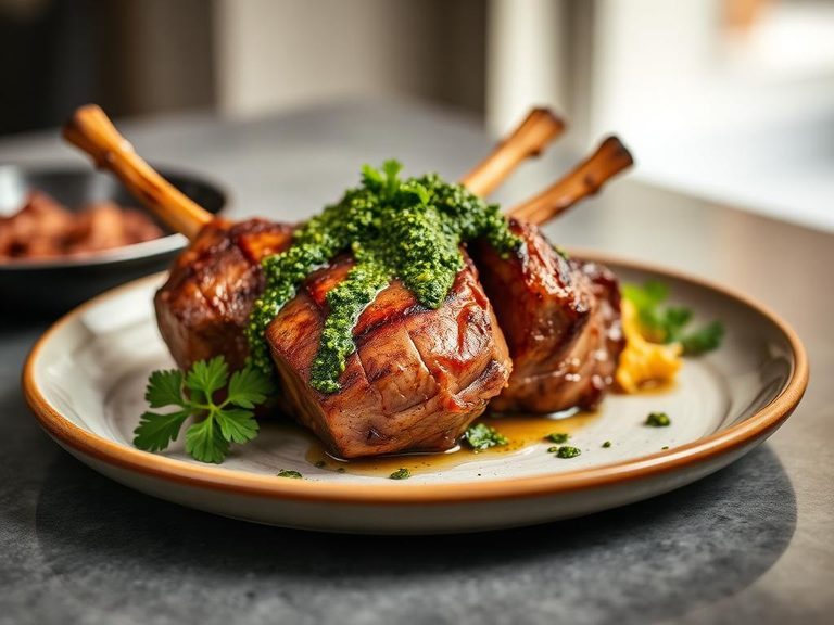 Grilled Lamb Shoulder with Chimichurri
