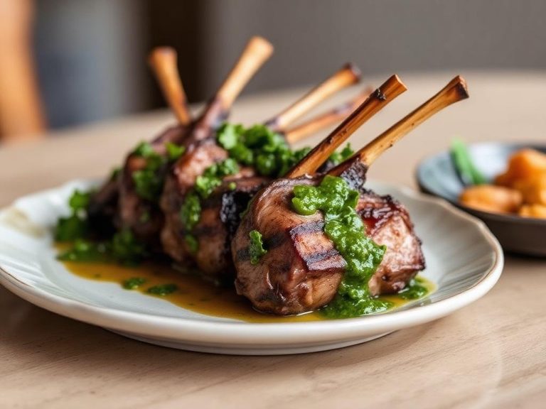 Grilled Lamb with Chimichurri