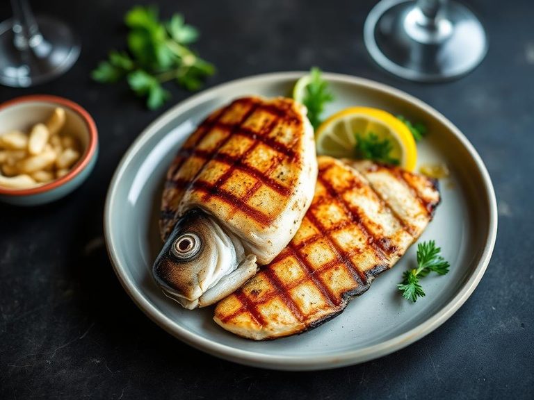 Grilled Mackerel Steaks