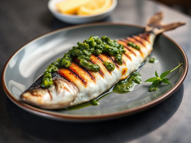 Grilled Mackerel with Chimichurri (Argentinian-inspired)