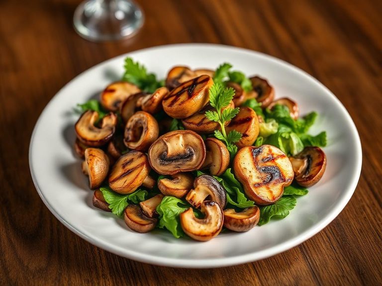Grilled Mushroom Salad