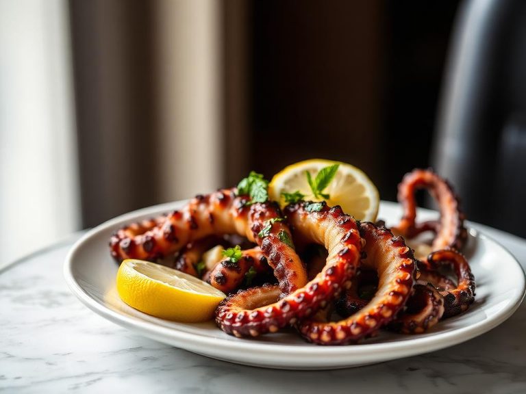 Grilled Octopus with Lemon and Herbs