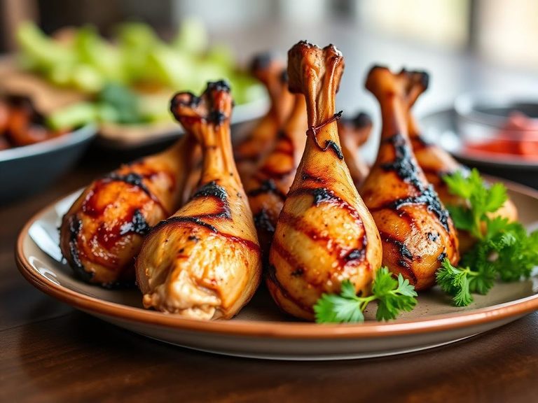 Grilled or Barbecued Chicken Necks