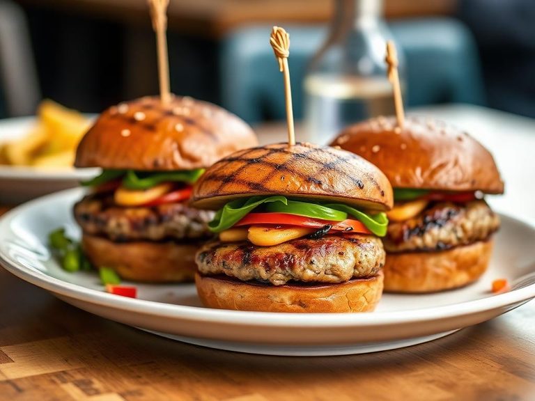Grilled Ostrich Burgers