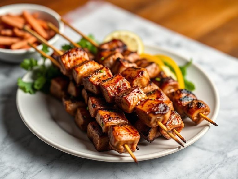 Grilled Pancreas Skewers