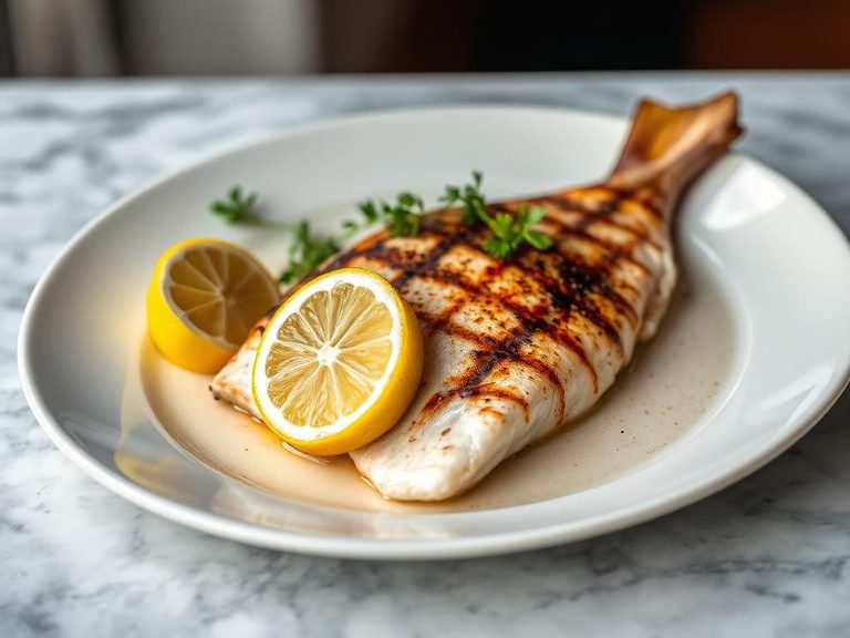 Grilled Pompano with Lemon
