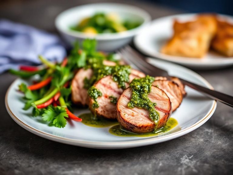 Grilled Pork Loin with Chimichurri