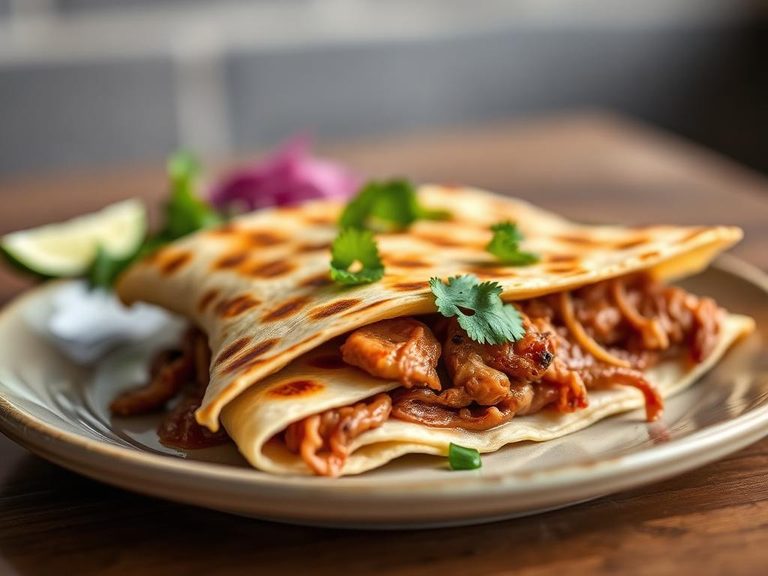 Grilled Pork Quesadilla