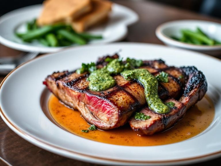 Grilled Porterhouse with Chimichurri