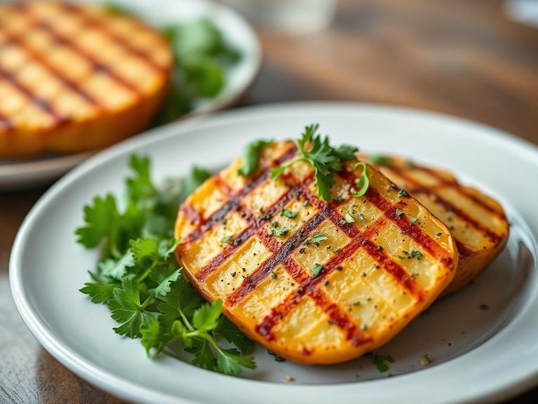 Grilled Potato and Herb Salad