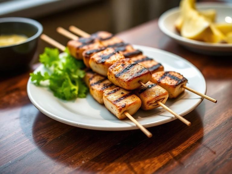 Grilled Pout Skewers