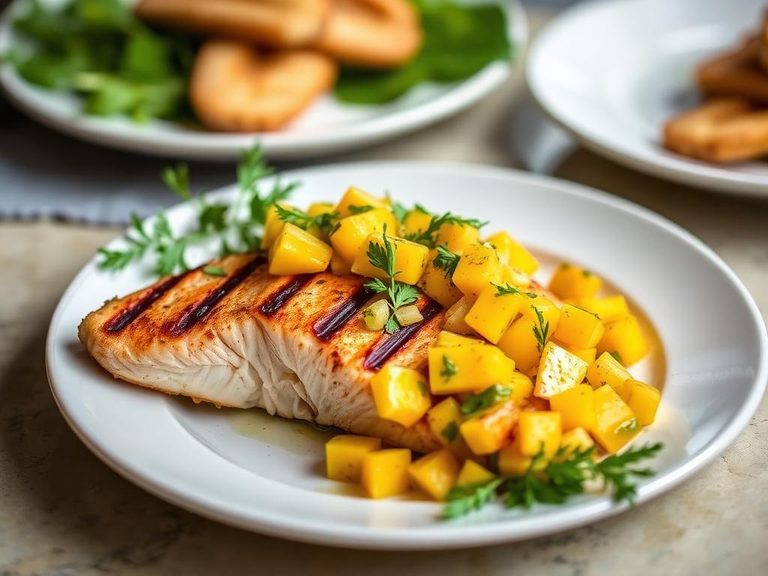 Grilled Red Snapper with Mango Salsa
