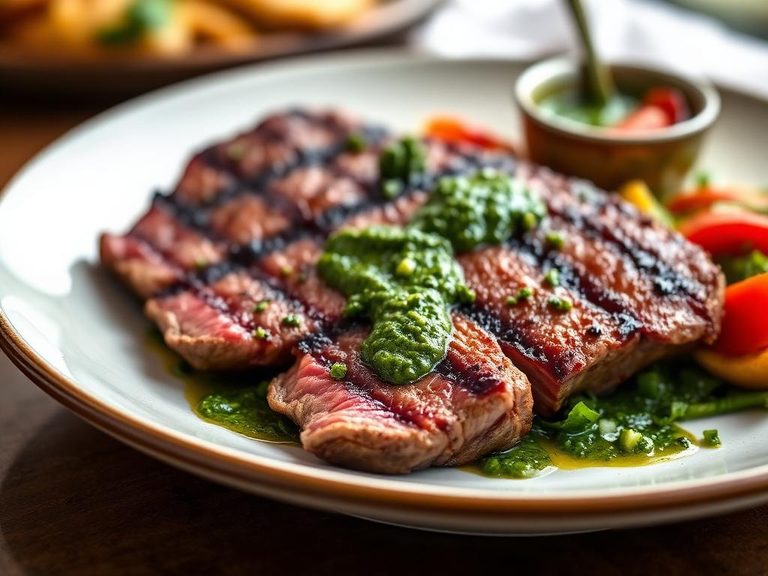Grilled Ribeye with Chimichurri