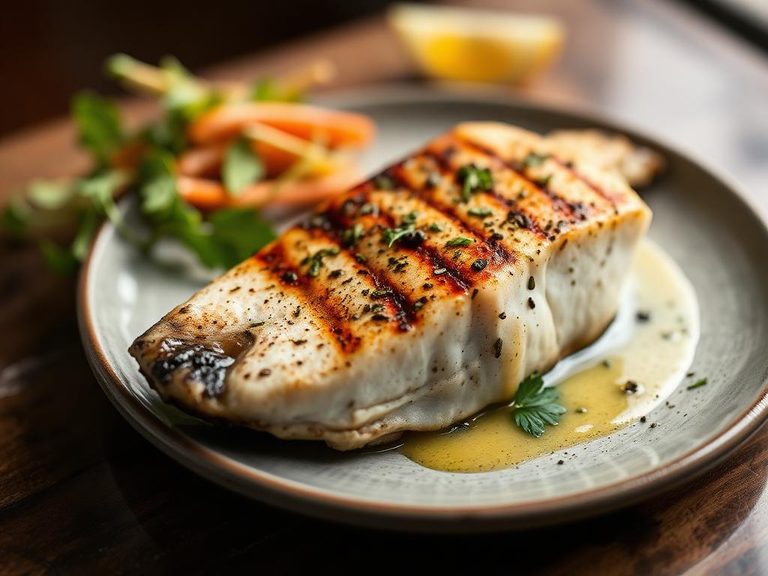 Grilled Sablefish with Herb Marinade