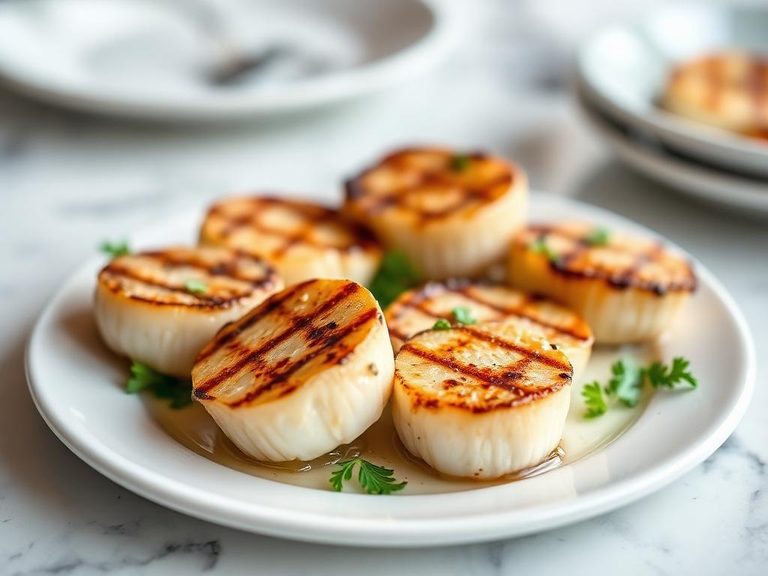 Grilled Scallops on the Half Shell