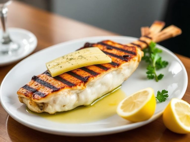 Grilled Sheepshead with Lemon Butter
