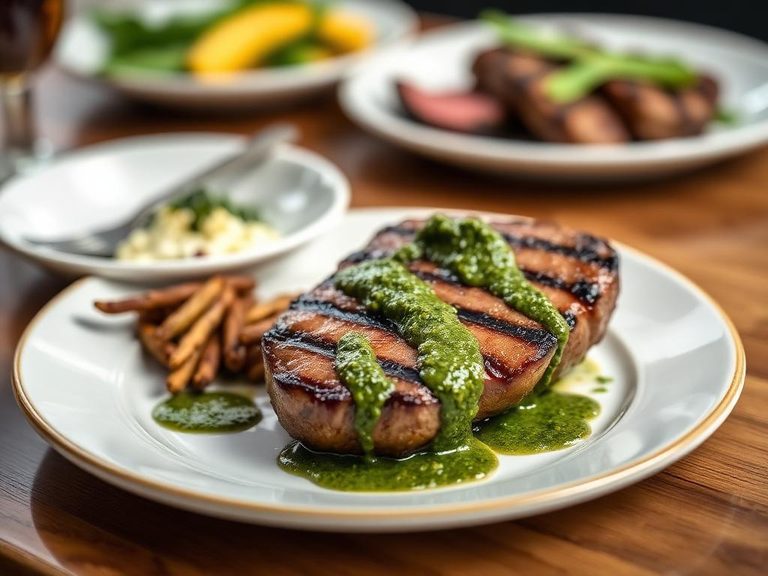 Grilled Sirloin Cap with Chimichurri